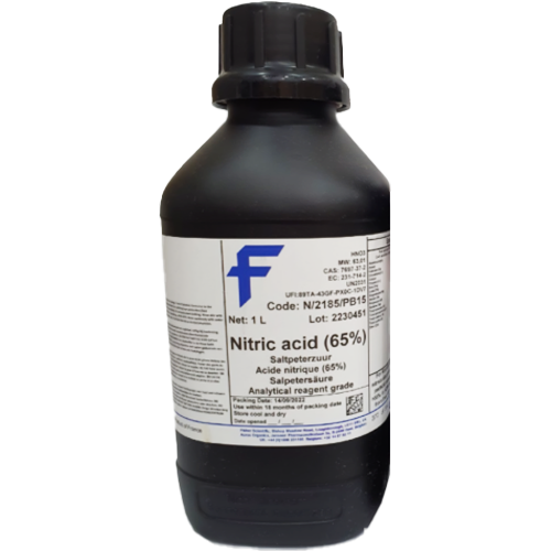 Nitric Acid, 65%, for analysis, d=1.40