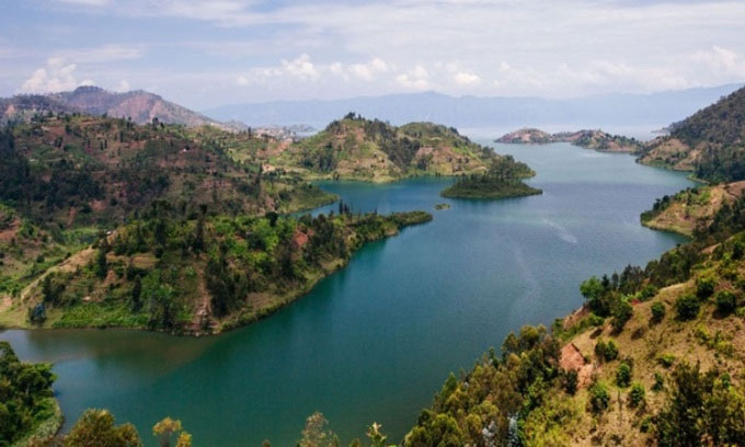 Hồ Kivu ở châu Phi