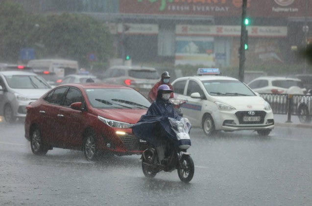 Miền Bắc đón mưa lớn trong hai ngày cuối tuần.