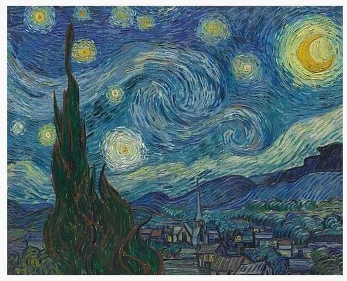 Tác phẩm "Đêm đầy sao" của danh họa Vincent van Gogh.