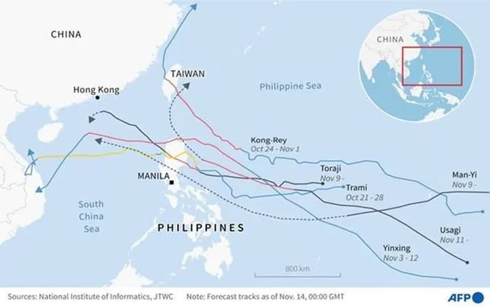 6 cơn bão ảnh hưởng đến Philippines chỉ trong một tháng.